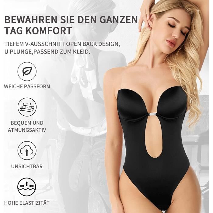 Body Shaper Femme Dos Nu - Soutien-Gorge Push Up Invisible Pour Robe Décolletée