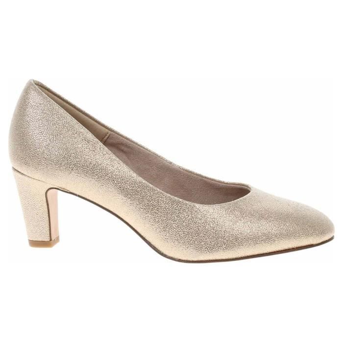 Chaussures TAMARIS 112241829987 Dore Femme Adulte Achat Vente Chaussures TAMARIS pas cher Cdiscount
