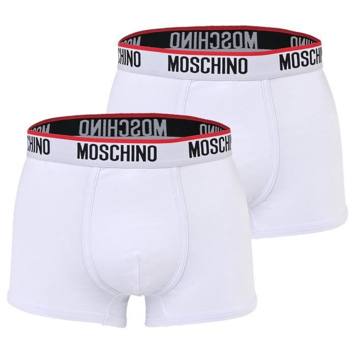 Lot De 2 Strings Blancs Moschino - Taille 38 - Coton/élasthanne - Neuf Avec étiquettes