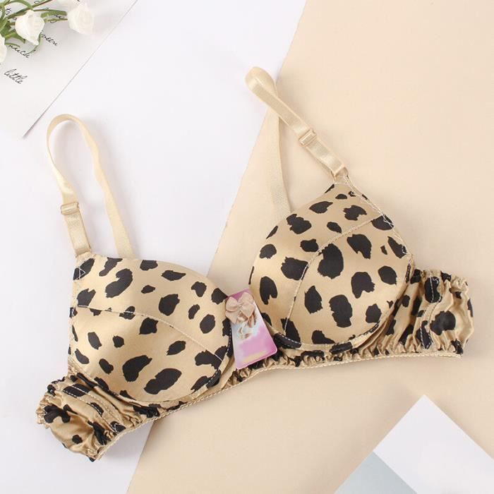 Lingerie Fine Rembourrée ZUKULIFE Ensemble Soutien-Gorge En Satin Et Dentelle Push-up Rembourré (FR 95B = EU 80B, Bleu Marin Ensemble Soutien-gorge Culotte