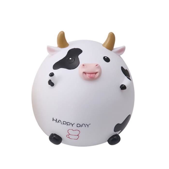 Onever Tirelire Forme Vache Mignon Creative Cadeau Pour Enfant Blanc Cdiscount Maison