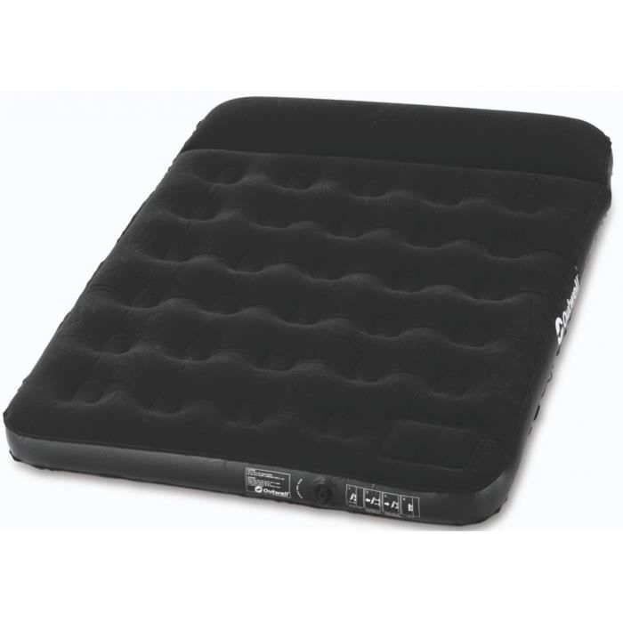 outwell matelas gonflable flock classic double 185x135x18/28 cm 360441