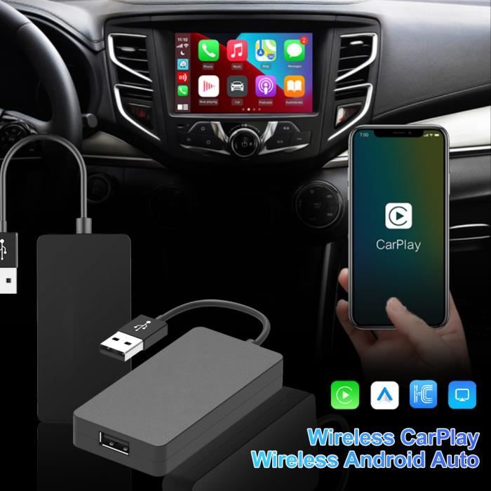 Adaptateur Carplay sans Fil, Mise à Niveau de l'adaptateur de USB Carplay  Filaire vers Carplay sans Fil pour Android Auto -CCPA - Cdiscount Auto