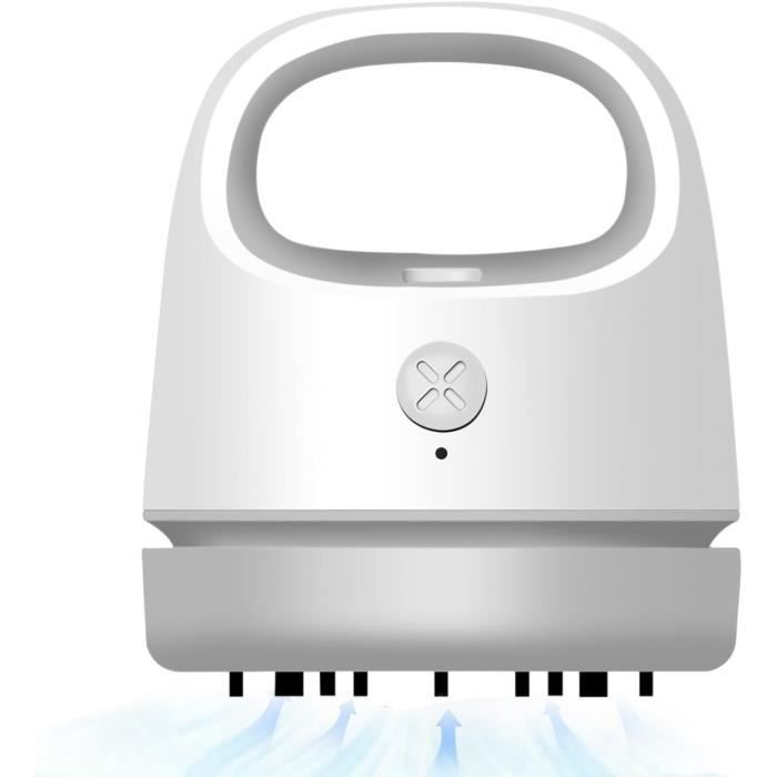 Mini Aspirateur De Table, Mini Aspirateur De Bureau Avec USB Rechargeable Aspirateur A Sans Fil De Bureau Haute Puissance Daspiration Pour Table Bureau Coussin Voiture Clavier 91552020