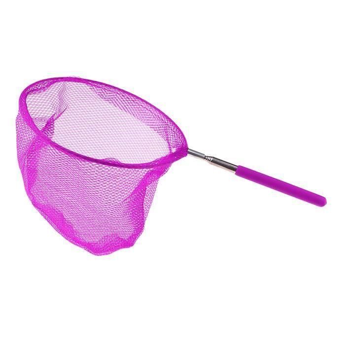 GLAITC 2 Filets Télescopiques à Papillons + 2 Seaux Pliables – Pour Enfants Et Adultes, Plage, Jardin, Piscine