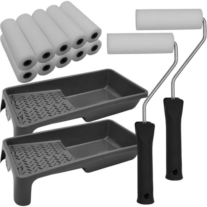Lot De 12 Rouleaux Éponges Peinture Pour Enfants - Kit Créatif Pour Travaux Manuels, Mousse Rondes, Facile à Nettoyer