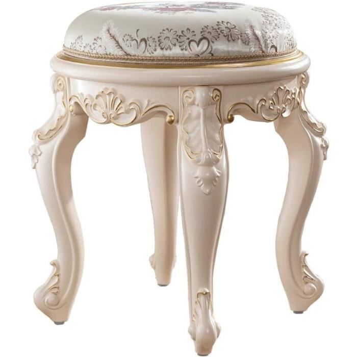 Coiffeuse avec tabouret rembourré, table de maquillage 2-en-1 avec dessus amovible noir