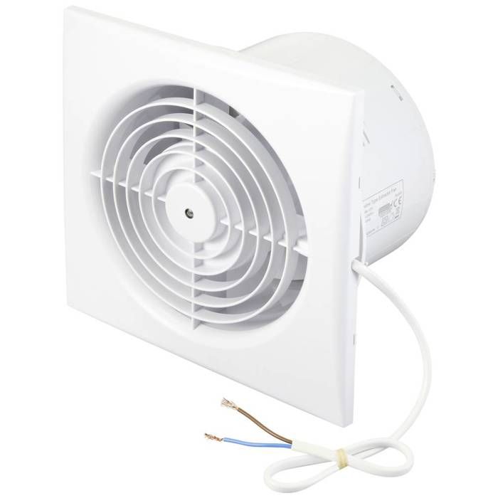 Ventilateur mural et de plafond - SYGONIX - 150 mm - 230 V/AC - 320 m³/h - Moteur à roulement à billes - Sygonix