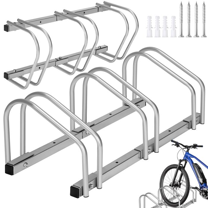 Porte-Vélos Mural Pliable - Lot De 4 | Support 30kg, Antirouille