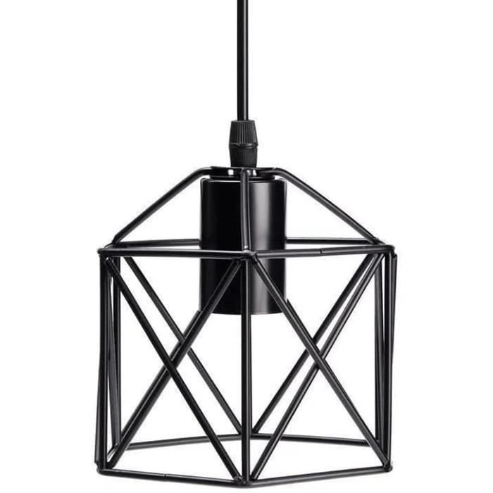 Noire Lustre Candela 1 Rustique Design Réglable Lustre Salle à Manger
