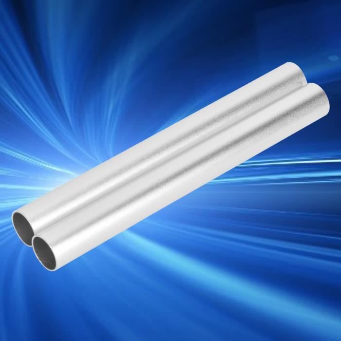 Tube Aluminium Anodisé Argent E6/EV1 – Longueur 3m, EN AW 6060 T66