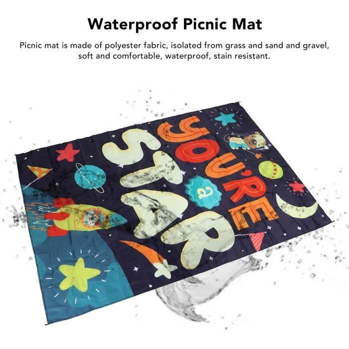 Couverture de Plage 210 x 200cm Grande, imperméable, résistante au