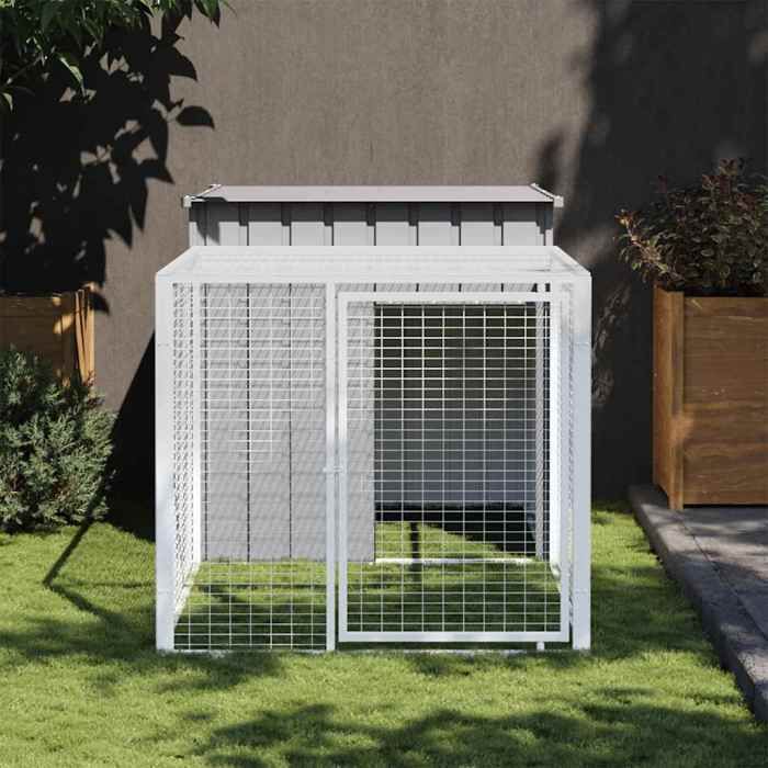 vidaXL Poulailler avec cour 110x201x110 cm