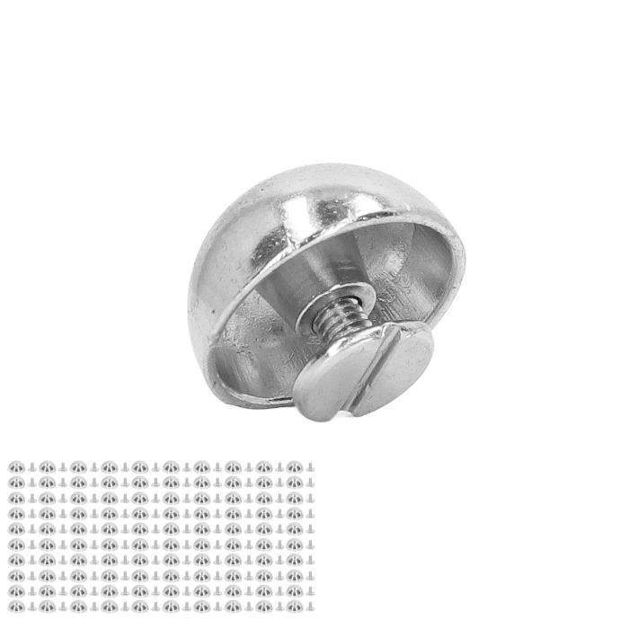 JCBIZ Lot De 12 Petits Rivets à Vis En Métal En Forme De Cœur Pour Ceinture, Vêtements, Sac à Main, Artisanat En Cuir, Accessoires Faits à La Main