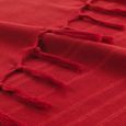 Jete de canape a franges 180 x 220 cm coton tisse lilia Rouge-1