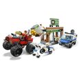 LEGO® City 60245 Le cambriolage de la banque, Jeu de Construction Moto, Monster Truck, Jouet Police Enfant de 5 ans et +-1