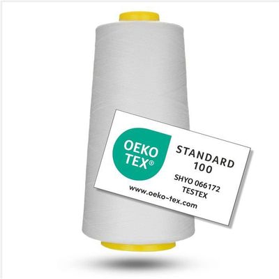 Lot De 4 Fils à Coudre Blancs En Polyester De Qualité Supérieure Pour Surjeteuse Et Couture à La Main