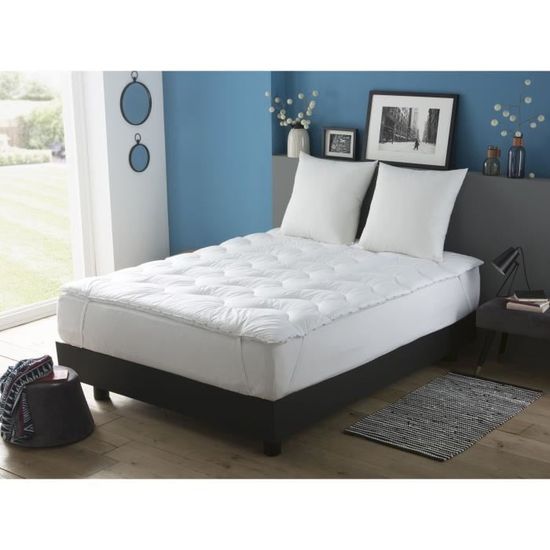 Novilla Surmatelas 90x190cm 5cm Épaisseur - Mousse Confort Respirante Et Douce, Lavable