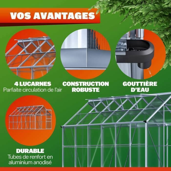 Serre De Jardin Plastique 4 Étagères 158×49×69 Cm – Protection Tomates, Légumes, Semis, Hivernage – Porte Enroulable Gardebruk