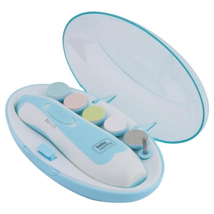 Coupe-ongles électrique avec plusieurs embouts de polissage pour bébé •  Enfant World