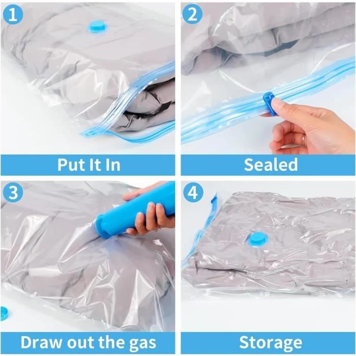 Sac Sous Vide Vetement Aspirateur 12Sac Rangement Sous Vide