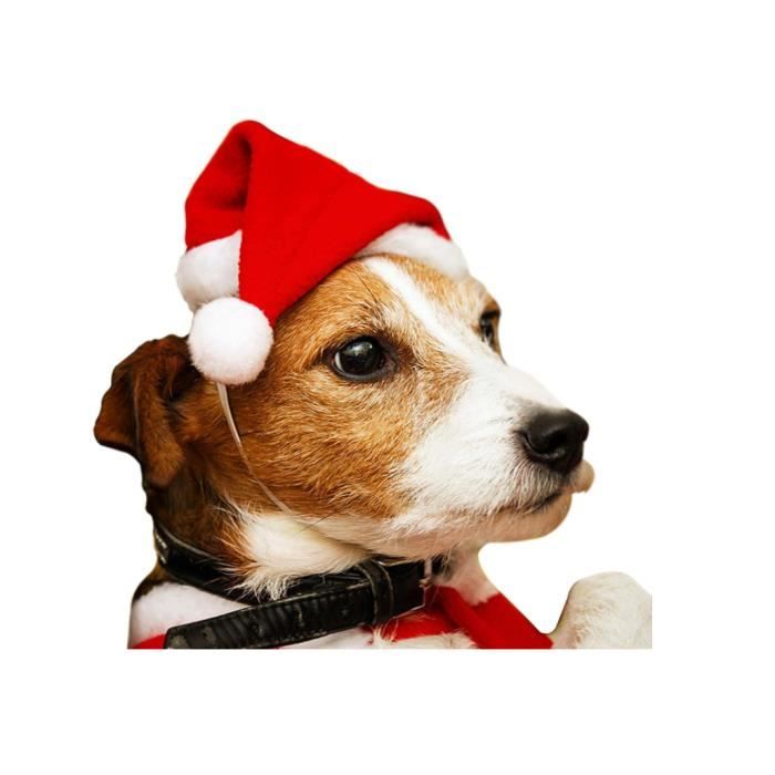 Lot De 2 Chapeaux De Père Noël En Peluche – Bonnet Rouge Hiver – Décorations De Fête, Costumes Et Nouvel An – Taille 45x32 Cm
