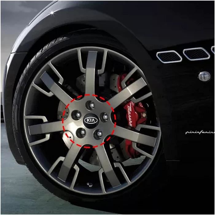 Acheter Outils de réparation de voiture-4 pièces ABS Chrome 56mm capuchon  central de roue de voiture moyeu pneu jante capuchon de moyeu couvercle  universel