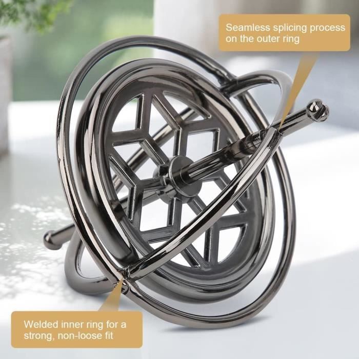 AYNEFY – Gyroscope Mécanique Anti-Gravité En Alliage De Zinc – Toupie D’Équilibre Pour Doigt – Cadeau Anti-Stress Et Éducatif