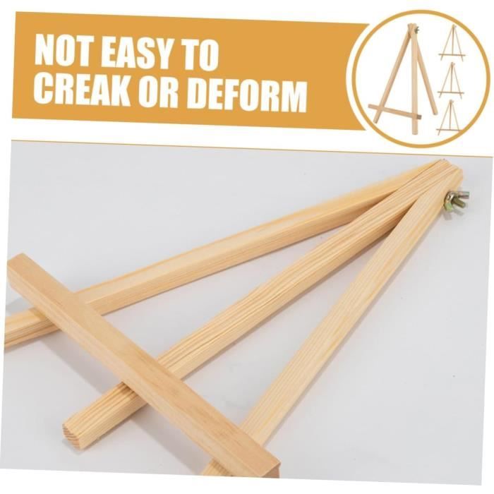 2 PCS Mini Chevalet De Table En Bois Petit Chevalet Peinture 15 X 20 Cm