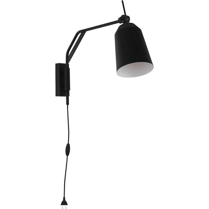 Applique Murale Orientable Tilston EGLO (couleur Sable) - Spot LED Orientable 360°, Douille E14 Max 40W, Pour Salon, Chambre, Bureau