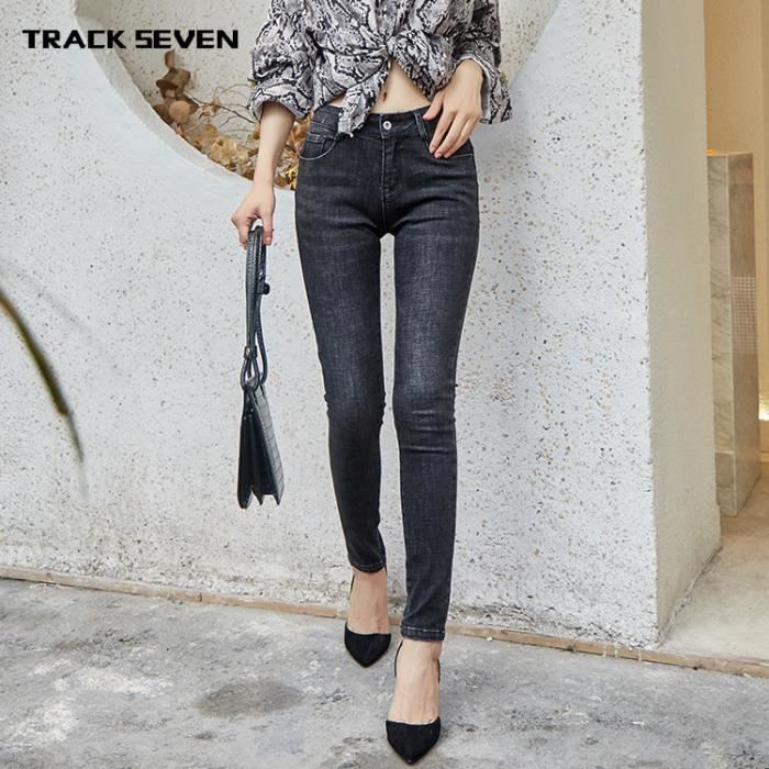 Jean noir taille haute stretch new arrivals