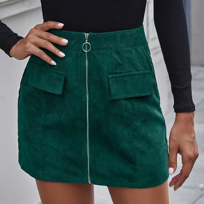 Jupe en velours femme outlet