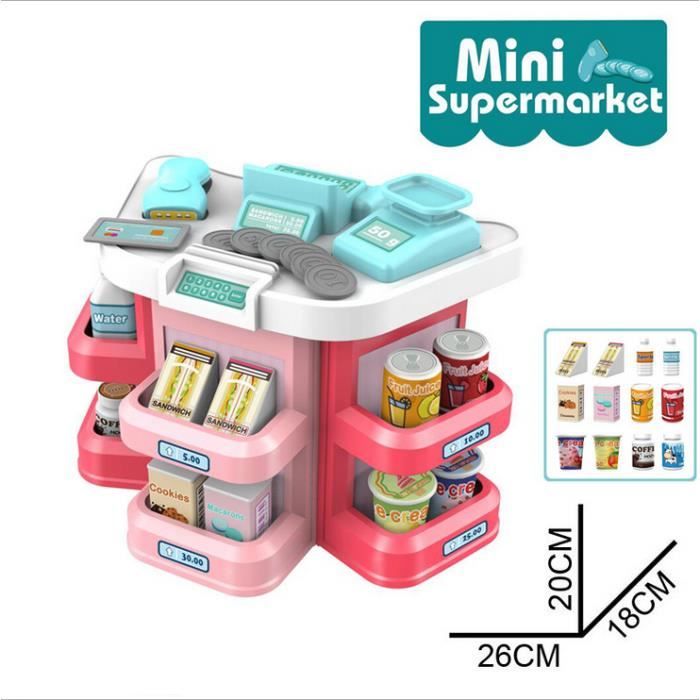 Mini Caddie Enfant Jouet Simulation supermarché Stockage de