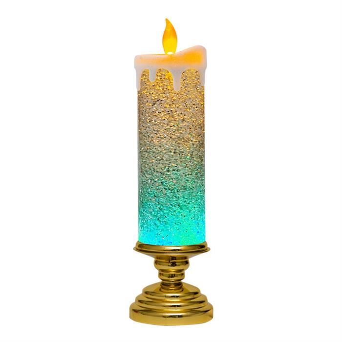 Bougies à LED en poudre dorées à paillettes, 1 pièce, décoration de noël,  lampe à thé pour fête de noël, décoration de Table de cuisine à domicile -  AliExpress