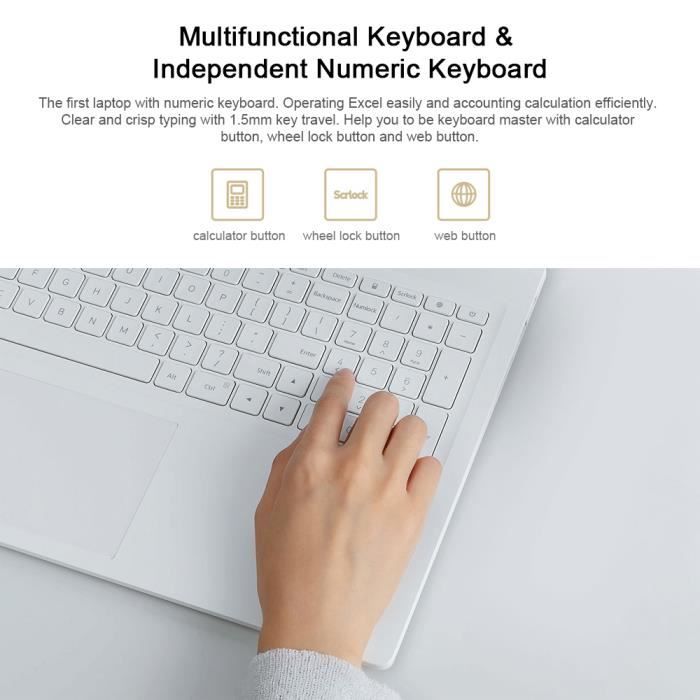 Ordinateur portable air Xiaomi Mi 15,6 pouces1