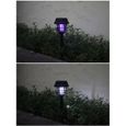 Lampe Anti Moustique - Led Solaire Jardin Pelouse Waterproof - 2 Pcs - Double Fonction-2