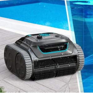 Robot Nettoyeur De Piscine TALOSBO Pleco S1 Sans Fil - 80 Min D'autonomie, Double Moteur, Léger