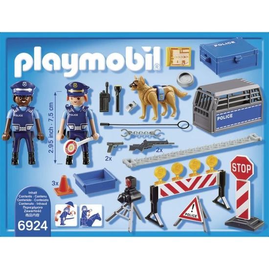 PLAYMOBIL Commissariat de Police transportable 5689 jeu complet 