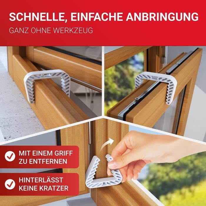 LouMaxx Cale Fenetre Lot de 6 Bloque Porte Bebe Amortisseur Fenetres et Portes Protection assuree 222 Cdiscount Puericulture Eveil bebe