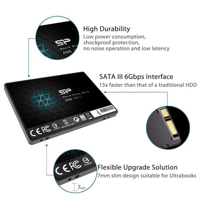 Target Disque Dur Interne SSD 2TO SATA III 2.5
