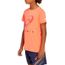 asics t shirt junior orange