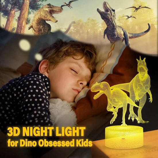 Cadeaux Garçon 5 6 7 8 9 Ans Cadeau Dinosaures: Jouet 5-10 Ans Enfant Garcon  Lampe Dinosaure 3D Veilleuse Enfant Idée Cadeau [u968] - Cdiscount Maison
