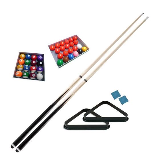 JT2D Accesssoires inclus Billard Am/éricain Deluxe Noir avec Tapis Rouge 207 x 115 x 79cm