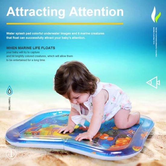 Stillcool 66 50cm Tapis D Eau Matelas Gonflable Jouet Enfant Bebe Educatif Ocean Atoll Cdiscount Puericulture Eveil Bebe