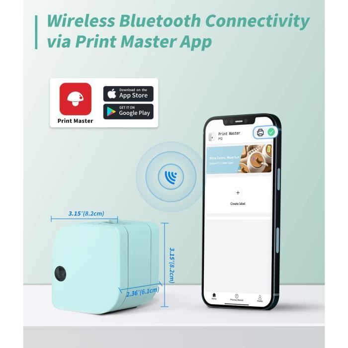 D30 Mini Étiqueteuse Bluetooth - Portable Étiqueteuse Pour Téléphone Ios Et  Android,Imprimante Etiquette Autocollante Thermiq[H68] - Cdiscount  Beaux-Arts et Loisirs créatifs