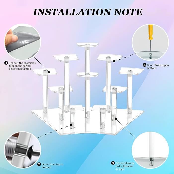 Janaden Présentoirs En Acrylique Transparent Pour Figurines Pop