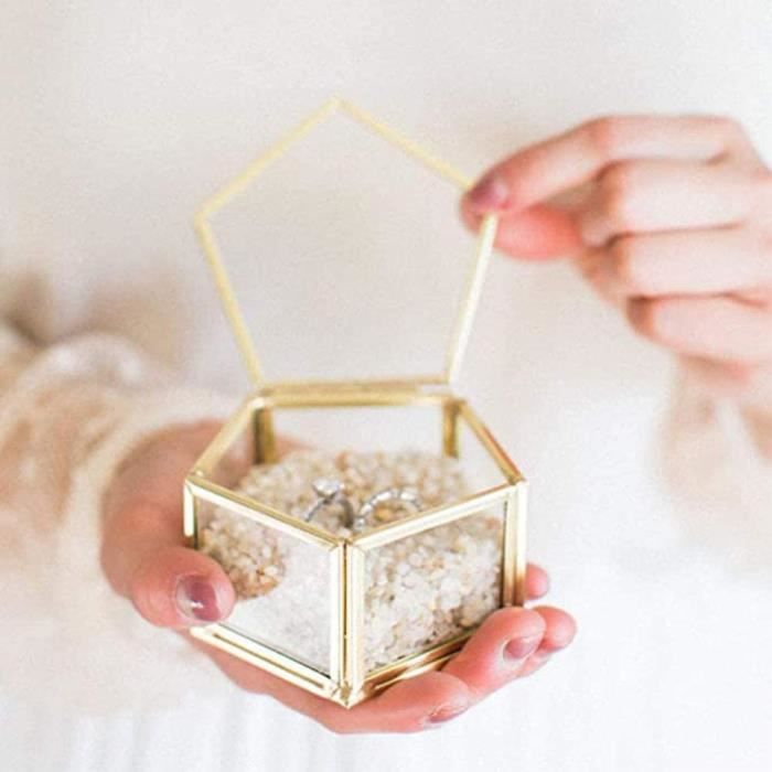 Boite A Bijoux en Verre Transparent Boite de Terrarium Geometrique Coffret de Bague de Mariage 2.95 2.95 1.77 372 Cdiscount Maison