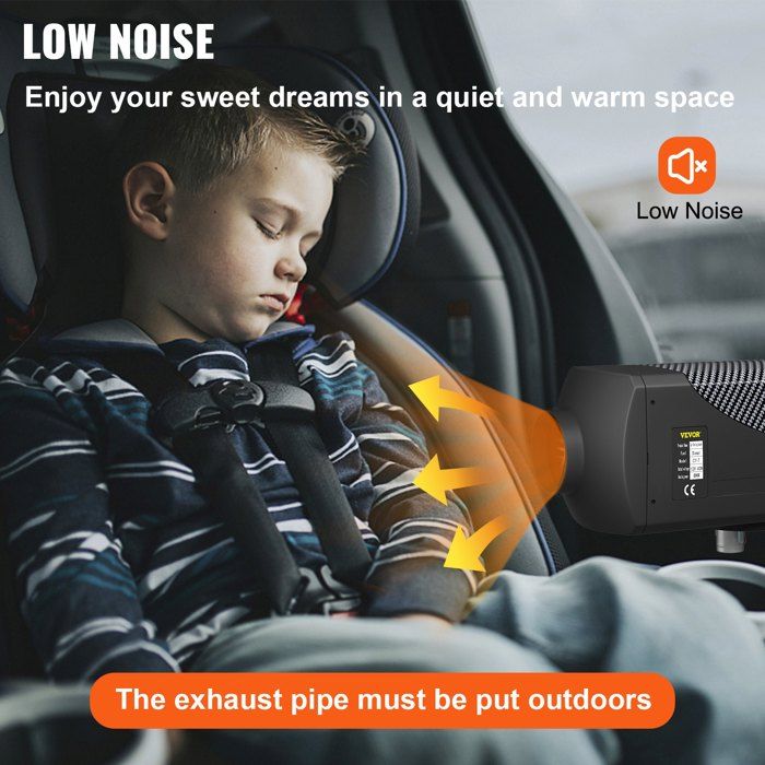 Chauffage à Air Diesel 12V 8 KW - Avec écran LCD Et Télécommande - Pour Voiture, Camping-car, Bateau - Chauffage Rapide, Silencieux - Alimentation Diesel - 6