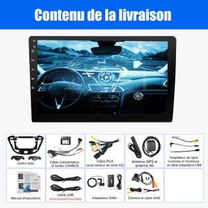 Autoradio Android 14 Pour Ford Transit Custom 2015-2017 - Écran IPS 9" - 6 Go RAM + 128 Go ROM - GPS, CarPlay, Android Auto, Bluetooth - Compatible Caméra Et DAB+