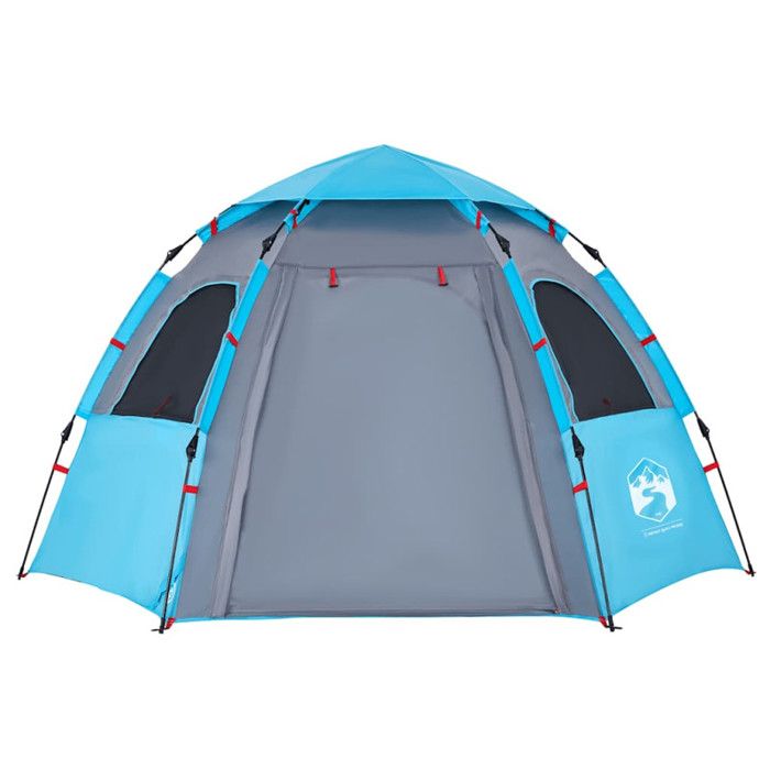Crivit Tente igloo double toit pour 4 personnes - Imperméable - Bleu Crivit Tente igloo double toit pour 4 personnes - Imperméable - Bleu